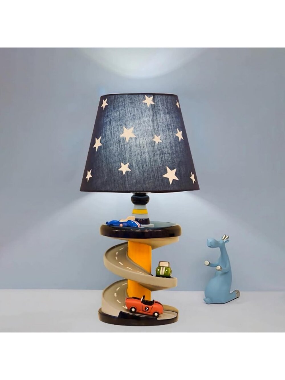 14-Inch Racing Car Desk Lamp for Kids - LED Bedside Light, Fun Bedroom Decor